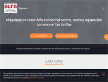 Tablet Screenshot of maquina-coser-madrid.com